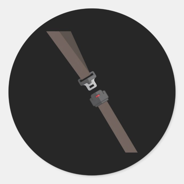 Sitzgurt Fake Runder Aufkleber (Vorderseite)