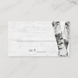 Sitzkarten für das Carved Heart Birch Tree Platzkarte