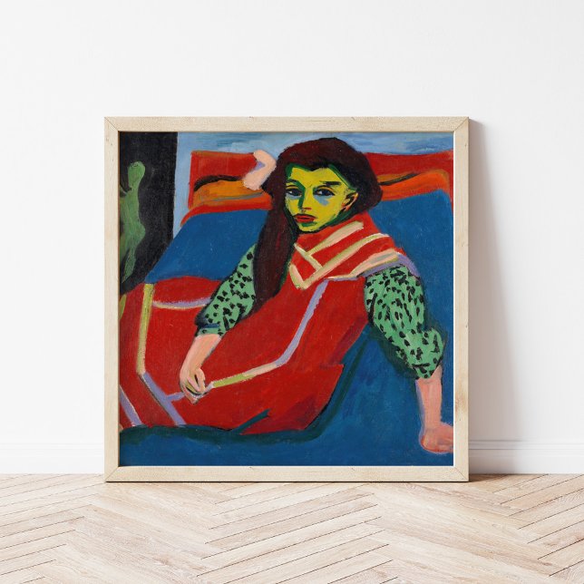Sitzmädchen | Ernst Ludwig Kirchner Poster (Von Creator hochgeladen)