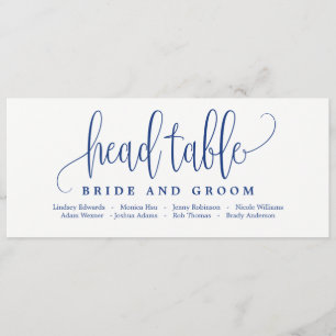 Sitzordnung Kopf Tisch Karte - Lovely Calligraphy 
