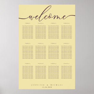 Sitzordnung zur Begrüßung mit Midnight Feige & Cha Poster