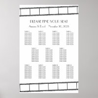 Sitzplan für Hochzeitsfilmstars