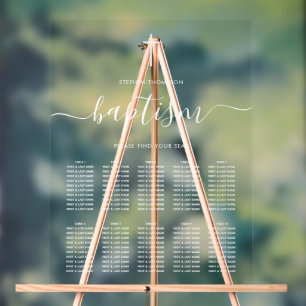 Sitzplan für Jungen oder Mädchen Acrylschild