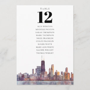 Sitzplan Tischnummer Chicago
