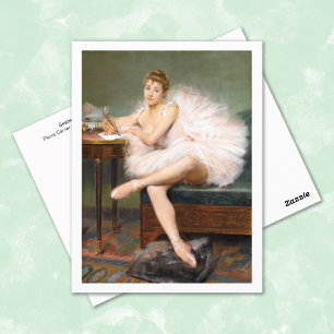 Sitzplatz Ballerina Pierre Carrier-Belleuse Postkarte