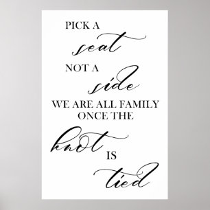 Sitzplatz nicht als Beistellzeichen auswählen Poster