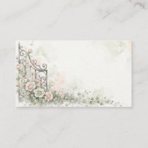 Sitzplatzkarte Secret Garden Watercolor Rose
