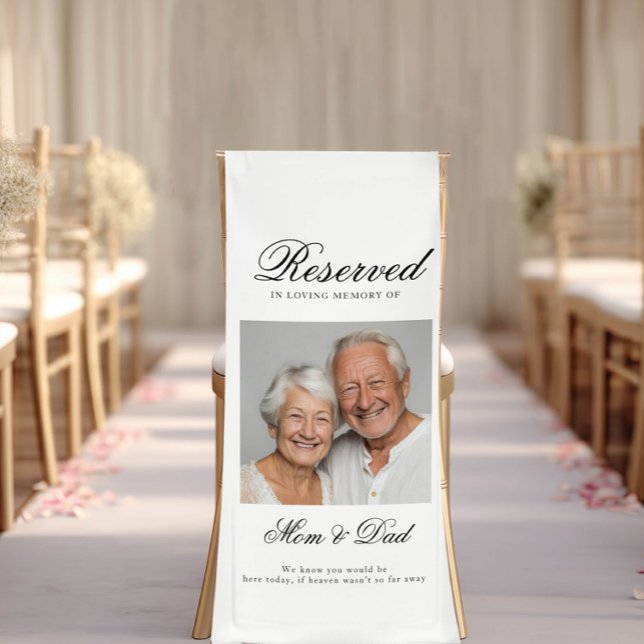 Sitzplatzreservierung - Gedenkfeier zum Foto Banner (Custom Reserved Seat - Photo Memorial Wedding Banner)