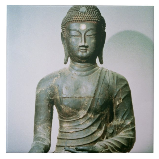 SitzSakyamuni Buddha von Ch'ungung-Ni (Eisen) Fliese (Vorderseite)