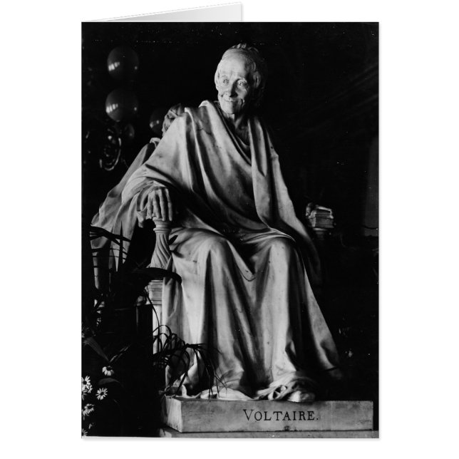 Sitzskulptur von Voltaire (Vorne)