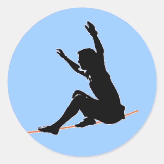 Sitzstart auf der Strecke Runder Aufkleber (Vorderseite)