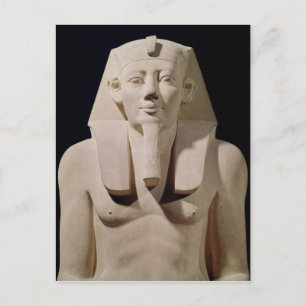 Sitzstatue Sesostris I, ursprünglich Mortuary Postkarte