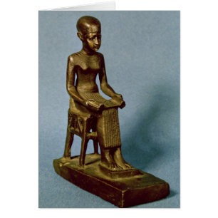 Sitzstatue von Imhotep ein offenes halten