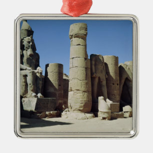 Sitzstatue von Ramesses II Silbernes Ornament