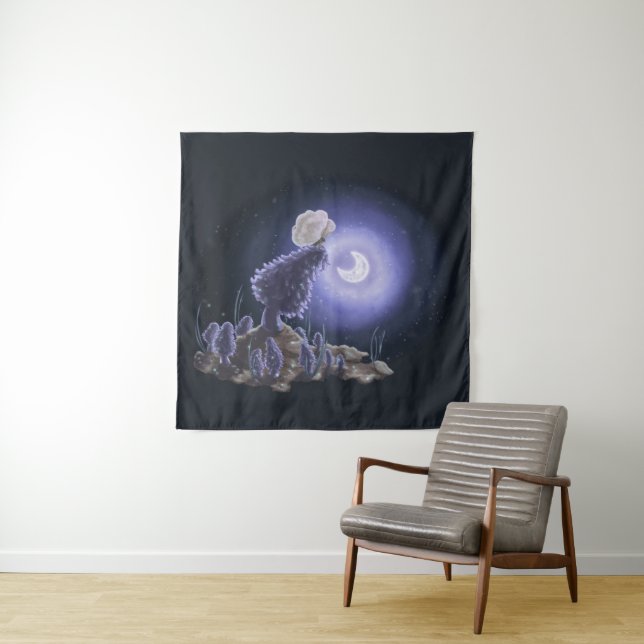 Sitzung am Mondlicht Wandteppich (Beispiel)