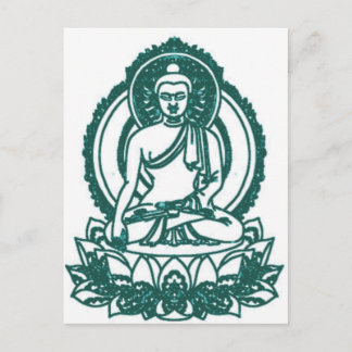 SITZUNG BUDDHA MEDITING FRIEDEN POSTKARTE