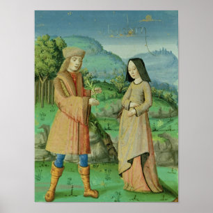Sitzung von Aeneas und Anne, die Schwester von Poster