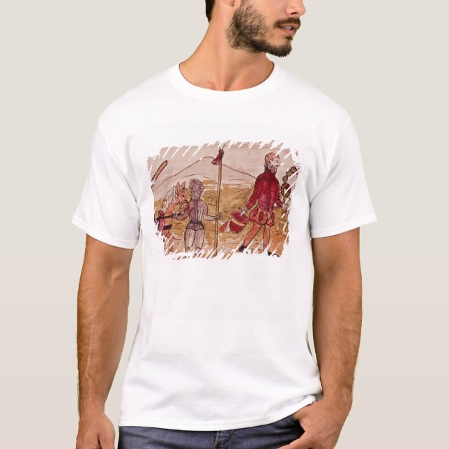 Sitzung von Hernando Cortes und von Montezuma T-Shirt (Vorderseite)