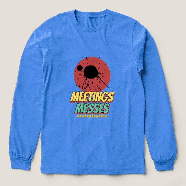 Sitzungen Chaos Und Wunder Berufstätige Mutter Tri-Blend Shirt (Design Vorderseite)
