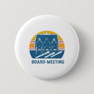 Sitzungen Snowboard-Meeting Snowboardfahren Winter Button