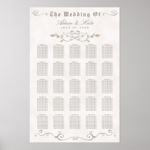SITZUNGSGEBÜHR 201-250   Elegante Beauty Wedding Poster