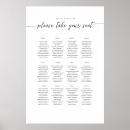 Sitzungsplan für elegante Textvorlagen, Poster