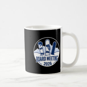 Sitzungsvorstand 2026 Lustiges Snowboarden Winter Kaffeetasse