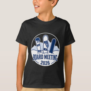 Sitzungsvorstand 2026 Lustiges Snowboarden Winter T-Shirt
