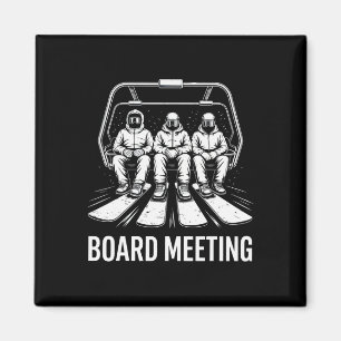 Sitzungsvorstand Snowboarder Skifahr Begeisterte W Magnet