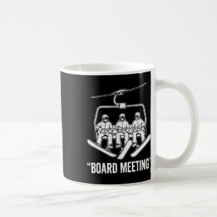 Sitzungsvorstand T, Snowboard Skifahren Winterspor Kaffeetasse