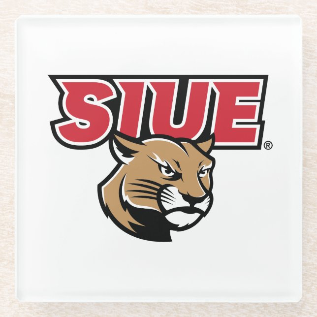 SIUE Cougars Glasuntersetzer (Vorderseite)