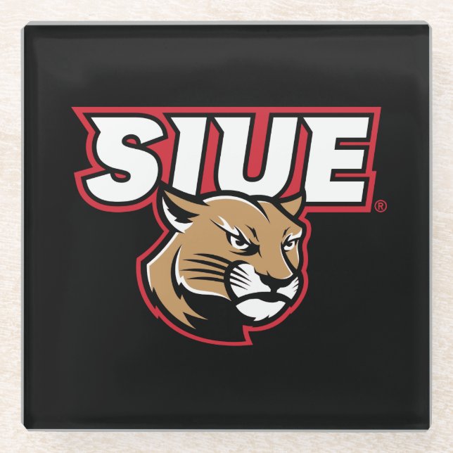 SIUE Cougars Glasuntersetzer (Vorderseite)