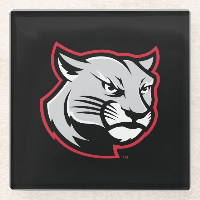 SIUE Cougars Glasuntersetzer (Vorderseite)