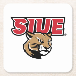 SIUE Cougars Rechteckiger Pappuntersetzer