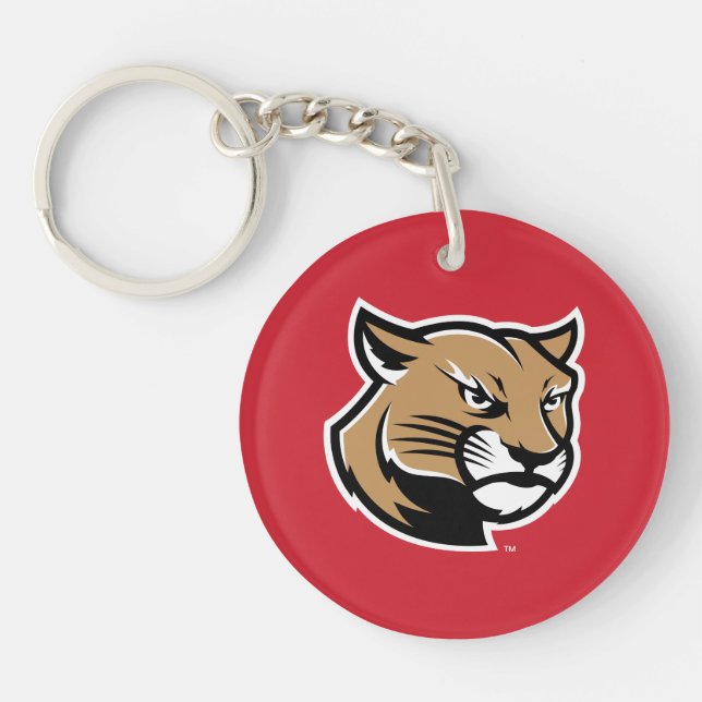 SIUE Cougars Schlüsselanhänger (Vorderseite)