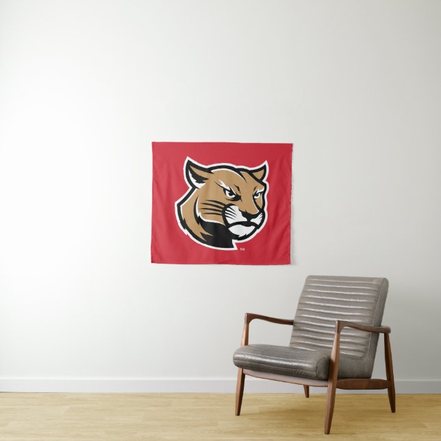 SIUE Cougars Wandteppich (Beispiel (Horizontal))
