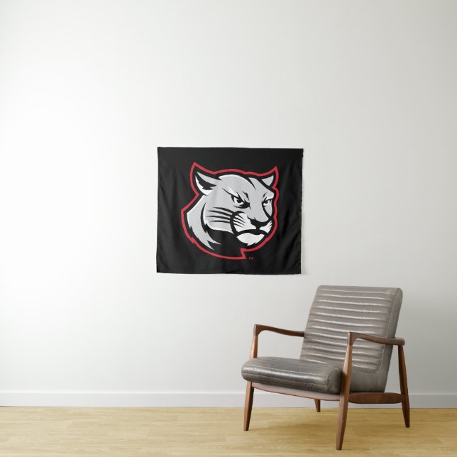 SIUE Cougars Wandteppich (Beispiel (Horizontal))
