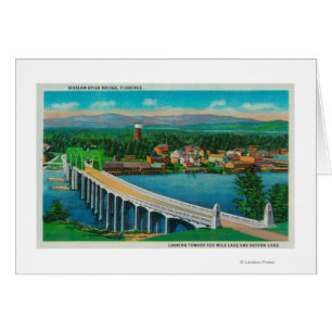 Siuslaw Fluss-Brücke in Florenz, Oregon