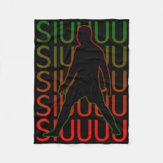 Siuuu Fußballsoccer-Geschenke für Fußballliebhaber Fleecedecke