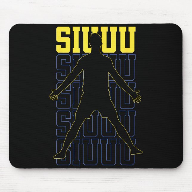 Siuuu Player Football Soccer Soccer Mousepad (Vorne)
