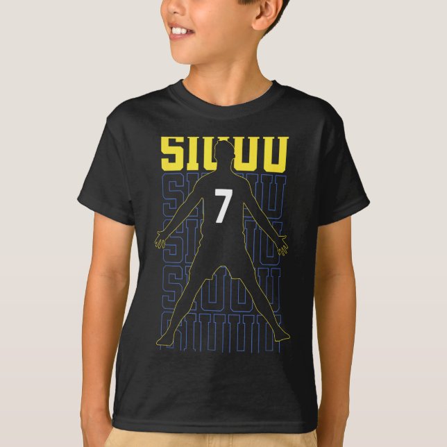 Siuuuu Funny Soccer Present For Soccer Lovers Fan  T-Shirt (Vorderseite)