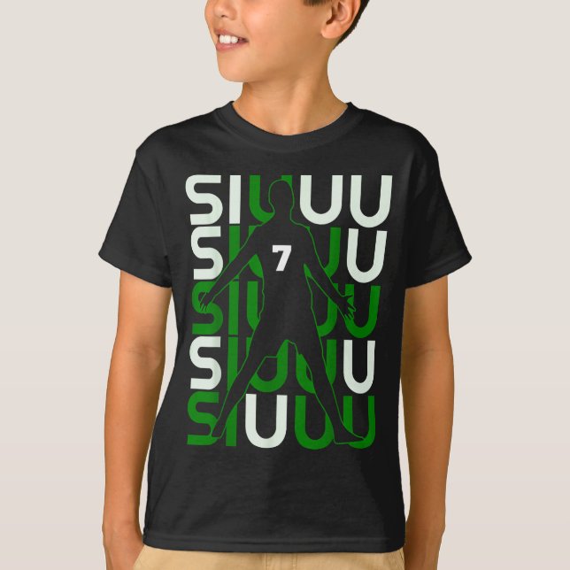 Siuuuu Funny Soccer Present For Soccer Lovers Fan  T-Shirt (Vorderseite)