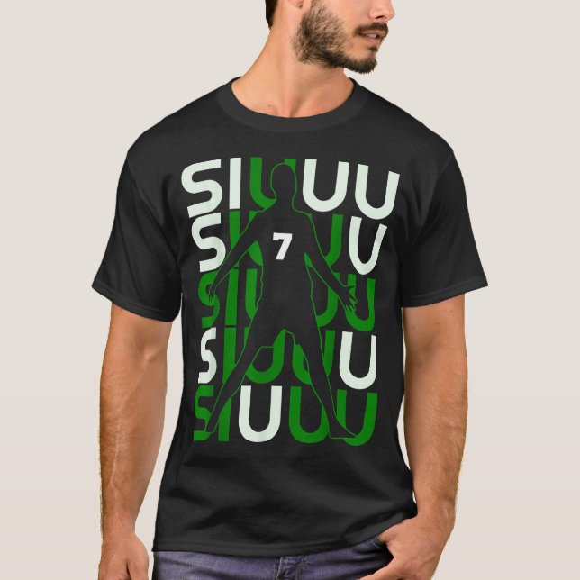 Siuuuu Funny Soccer Present For Soccer Lovers Fan  T-Shirt (Vorderseite)