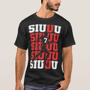 Siuuuu Lustiger Fußballspieler Fan Kinder Junge Ju T-Shirt