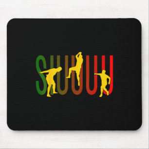 Siuuuu Lustiges Fußball-Fan-Shirt für Fußballfans Mousepad