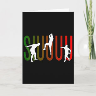 Siuuuu Lustiges Fußball-Geschenk für Männer Jungen Karte