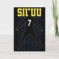 Siuuuu Lustiges Fußballgeschenk für Fußballfans 