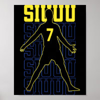 Siuuuu Lustiges Fußballgeschenk für Fußballfans