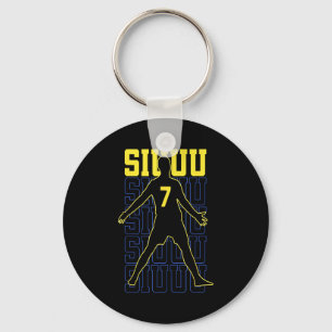 Siuuuu Lustiges Fußballgeschenk für Fußballfans Schlüsselanhänger