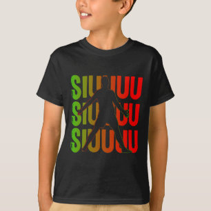 Siuuuu Lustiges Fußballgeschenk für Fußballfans T-Shirt